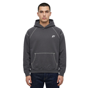 Sweat-shirts à capuche en molleton pour hommes, personnalisables avec logo, à manches raglan, surpiqûres contrastées, coupe oversize et classique, écologiques, vente en gros - Product Image 2