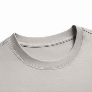 Camiseta de Algodón Lisa Personalizada, Fabricante de Ropa al por Mayor OEM ODM, Cuello Redondo Minimalista, Manga Corta - Product Image 4