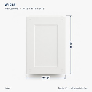 Meuble mural de cuisine sur mesure 12 x 18 pouces, blanc, style Shaker, RTA, directement de l'usine au Vietnam - Product Image 6