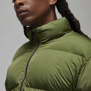 High Quality <b>Men's</b> <b>Winter</b> Olive Green Puffer Jacket Warm Windproof Padded Quilted Bubble <b>Coat</b> Stand Collar Streetwear <b>Parka</b> - Product Image 4