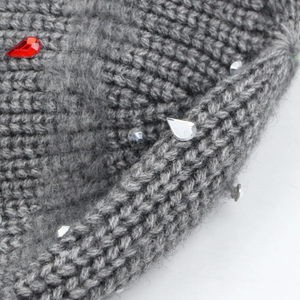 Gorros de Invierno de Punto con Forro de Satén Acrílico y Mohair, con Logotipo Personalizado, de Alta Calidad, al por Mayor, Novedad, Unisex, 3D - Product Image 6