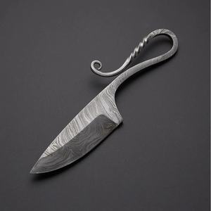 Cuchillo de Cocina Jexmoo Hecho a Mano, Estilo Medieval, Acero de Damasco Forjado, Hoja Multifuncional, Regalo para Chef - Product Image 4
