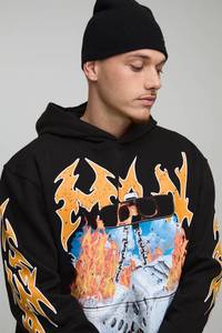 OEM DTF Men's Hoodie <b>Custom</b> Personalized Graphic Printed Pullover Sweatshirt Hooded Streetwear Casual Long Sleeve Top for Men - Product Image 3
