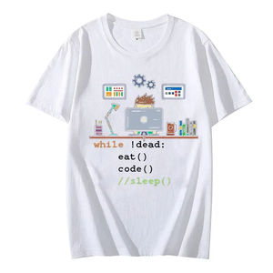 T-shirts décontractés d'été 100 % coton pour hommes, logo personnalisé sérigraphié, coupe ample, couleur unie, respirant, écologique, tendance - Product Image 2
