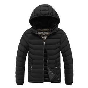 Vestes coupe-vent thermiques pour hommes, vêtements d'hiver, blouson rembourré pour hommes, veste décontractée en coton épaisse et chaude pour hommes, parkas à capuche - Product Image 2