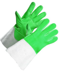 Gants de soudage TIG robustes en cuir pleine fleur et croûte de cuir, avec manchette de sécurité antidérapante et résistante aux étincelles, pour la protection des mains et des bras - Product Image 4