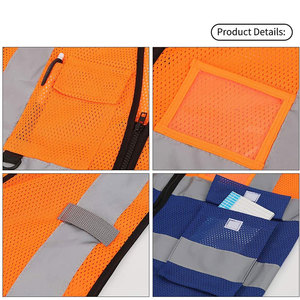 Gilet réfléchissant haute visibilité, vêtements de travail, vêtements de sécurité réfléchissants pour la moto, le cyclisme, les sports de plein air, vêtements de travail personnalisés - Product Image 6