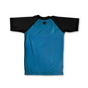 Saqibandco Green <b>Black</b> Raglan MMA Rash Guard Quick Dry Polyester Unisex Adult Regular Fit Shirts Mixed Martial Arts Wear - Product Image 4