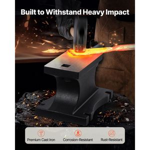 Incudine in Ghisa ad Alta Durezza con Corno Singolo, Capacità 100 Libbre/45kg, Base Stabile da Banco 10.4 X 5 Pollici, Corno Robusto - Product Image 2