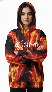 Sweat à capuche unisexe surdimensionné haut de gamme avec design de sublimation premium pour un style urbain décontracté - Product Image 2