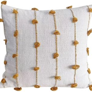Cojín de Algodón Tejido, Cómodo y Duradero, con Estampado, Tela Suave y Transpirable, Almohada Decorativa Elegante para Sala de Estar, Sofá o Banco - Product Image 5