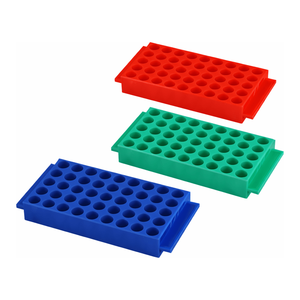 Estante para crioviales de PP con etiquetas numéricas, diseño de 50 orificios (5x10) para almacenamiento de crioviales - Product Image 1