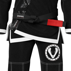 Kimono de Jiu Jitsu Brasileño Venomous Black Viper BJJ Gi Premium Pearl Weave, Uniforme de Grappling Duradero, 100% Algodón Transpirable - Product Image 5