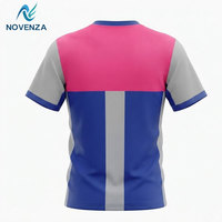 Maillot de sport respirant et léger, anti-humidité, à manches courtes, pour équipes sportives, avec design par transfert thermique, pour clubs, écoles et événements sportifs