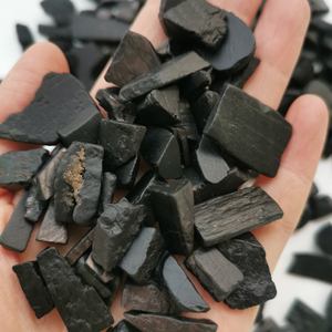 Aamna Gems Pierres Naturelles Gemmes Cristal d'Hyperstène Noir Évalué par un tiers Copeaux Roulés Boîte Cadeau Souvenir pour - Product Image 5