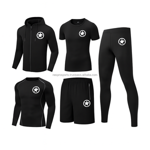 ชุดโยคะไร้ตะเข็บยืดหยุ่นสูงแบบยูนิเซ็กซ์ ชุดออกกำลังกายระบายอากาศ บราออกกำลังกาย กางเกงเลกกิ้งเอวสูง ไซส์พลัส สำหรับฟิตเนส พิลาทิส และสวมใส่ในชีวิตประจำวัน - Product Image 6