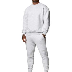 Pantalon de survêtement d'hiver en coton et sweat à capuche Jogger Custom Plain Men Sweatsuit Crewneck Tracksuit Sweatshirt Set 2026 - Product Image 1