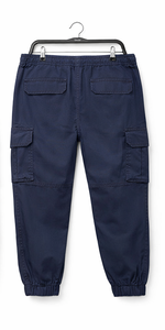 Men's Casual Cargo Utility <b>Joggers</b> Cotton Stretch Elastic Waist Pull-On Multi Pocket <b>Slim</b> Fit Pants - Product Image 4