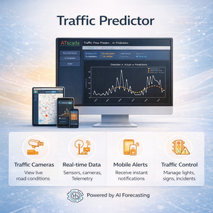 Sistema Inteligente de Optimización de Semáforos para Intersecciones Urbanas |   Predicador de Tráfico con IA – OEM e Integración de Sistemas Disponibles - Product Image 1