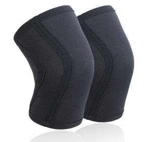 GAF nuevo neopreno elástico brillante 7MM y 5mm diseño negro manga de la rodilla soporte Brace Fitness y culturismo - Product Image 1