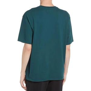 เสื้อยืดสีเขียวล้วนทรงสวยงามสำหรับผู้ชาย คอกลม คอโอ เสื้อยืดรักษ์โลกสำหรับผู้ชาย พร้อมบริการ OEM ODM - Product Image 4