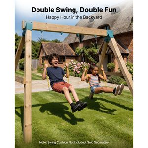 Heavy-Duty A-<b>Frame</b> <b>Swing</b> Set Hardware with 2 <b>Frames</b> 4 Hangers Sturdy Playground <b>Swing</b> Bracket <b>Swing</b> Set Brackets for <b>Swings</b> - Product Image 3