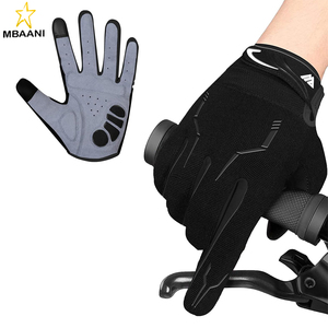 Gants de cyclisme pour hommes - Gants de BMX et de VTT à doigts entiers avec écran tactile, rembourrés et antidérapants pour hommes - Product Image 1