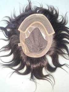 Parche de cabello frontal de encaje para hombre, densidad más baja, en color blanco, para hombre, boutique en línea, Alibaba, cabello humano virgen color marrón pardo. - Product Image 3