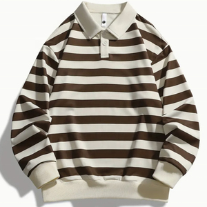 Camisetas deportivas de manga larga de material duradero para tenis y golf, polo antiarrugas para hombre. - Product Image 4