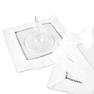 Serviette de cocktail brodée à la main de haute qualité, design personnalisé, pour restaurants/bars, en tissu de coton, marque VNAP - Product Image 3