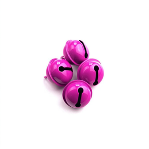 ILAN Cascabel 22Mm Campanella Laccata Rosa Fucsia 4 Pezzi Perline per Abbigliamento - Product Image 2
