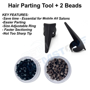 Professional Stainless Steel Hair Extension Tool Kit Durable Reusable Micro Bead Tools Set Closer Opener Pliers Pulling Loop - Product Image 5