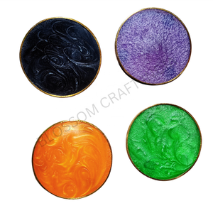 Sous-verre en bois personnalisé de qualité supérieure avec modèle d'art de décoration de maison en résine époxy pour toutes les saisons Prix réduit - Product Image 6