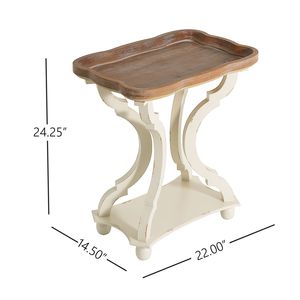 Tavolino Naturale e Bianco 69813.00, Elegante Tavolino da Caffè per Arredamento Casa - Product Image 5