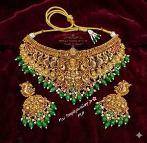 ชุดสร้อยคอพร้อมต่างหูประดับมุกชุบทอง งานแฮนด์เมดคุณภาพสูง ดีไซน์ทันสมัย เหมาะสำหรับงานหมั้น งานแต่งงาน และงานเลี้ยง - Product Image 2