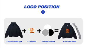 Custom Men's Winter Solid Hooded Oversized Sweatsuit-Heavyweight Cotton Fleece Pullover Hoodie Wide-Leg <b>Sweatpants</b> <b>Set</b> - Product Image 4