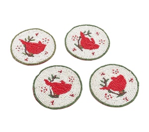 CRYSTAL CRAFT Posavasos de cristal con cuentas, hechos a mano en India, de nuevo diseño, para decoración de mesa en bodas, fiestas y el hogar. - Product Image 1