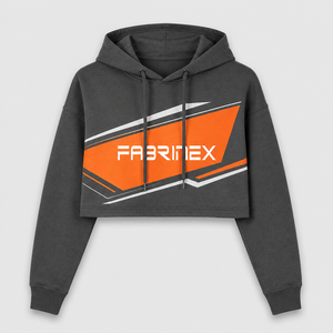 Wholesale High Quality <b>Women</b> <b>Crop</b> Top 2026 Fleece Material <b>Women</b> <b>Crop</b> Top <b>Hoodie</b> in Cheap Price Custom Fashion Cheap Price - Product Image 1