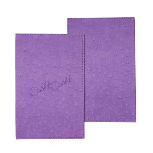 Custom Debossed Logo Vegan Leather Wine Menu Folders Restaurant Wine List Covers - Product Image 3