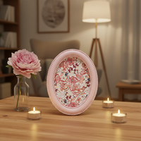 Cadre photo ovale en résine de style moderne, cadre décoratif pour chambre à coucher, salon, décoration de la maison