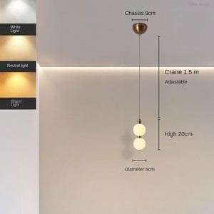 โคมไฟระย้าสำหรับห้องนั่งเล่น ห้องรับประทานอาหาร ร้านอาหาร รุ่นวินด์ แมจิกบีน สไตล์อิตาเลียน มินิมอล หรูหรา สำหรับห้องนอน ไฟ LED ปรับความสว่างได้ วัสดุโลหะ อะคริลิก และแก้ว - Product Image 2