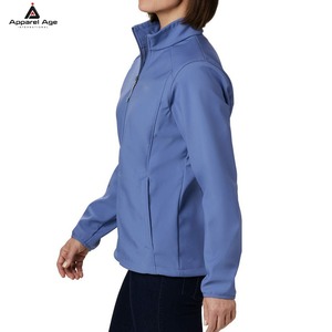 Wholesale Custom logo Blank <b>Women</b> Oversized Nylon Zip up <b>Jacket</b> Lightweight Windbreaker Streetwear Casual for Outerwear - Product Image 2