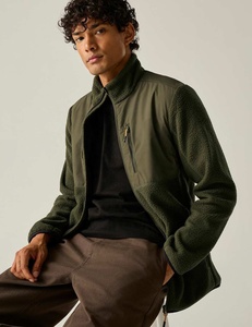 <b>Men</b> <b>Sherpa</b> <b>Fleece</b> <b>Jacket</b> Full Zip Stand Collar Zip-Up Outerwear Windproof Warm Winter Coat OEM Custom 2026 - Product Image 5