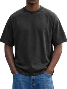 T-shirt vieilli effet délavé style streetwear vintage, coupe oversize, 100% coton 275 g/m², respirant, séchage rapide, personnalisable - Product Image 4