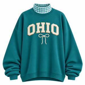 Buy premium Women's <b>Top</b> Oversized <b>Mock</b> <b>neck</b> Sweatshirt Relaxed Long Sleeve Fit Cozy Autumn Streetwear - Product Image 5
