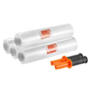 Confezione da 4 Rotoli di Film Estensibile Industriale Resistente Trasparente da 15 Pollici x 1000 Piedi, Calibro 60 - Pellicola Termoretraibile Ultra Resistente - Product Image 1