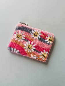 Cartera de Monedas de Lujo con Bordado Artesanal de Cuentas, Estilo Clásico, Patrón de Colores Mixtos, Hecha a Mano, Uso Diario, Premium - Product Image 3