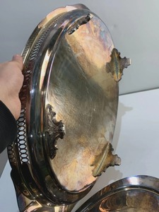 Recipiente circular premium de acero inoxidable con asas para servir comida en buffet al mejor precio - Product Image 2