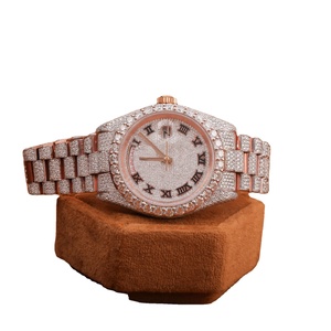 Montre de luxe Moissanite Hip Hop Top marque de luxe glacé montre Pass diamant testeur Vvs diamant montre pour hommes bas prix en vrac - Product Image 1