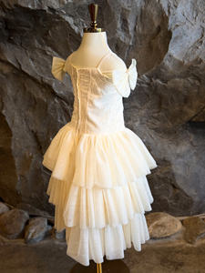 Robe longue halter respirante et écologique de haute qualité pour enfants, avec plusieurs couches, broderies personnalisées, conception ODM OEM pour fêtes - Product Image 3